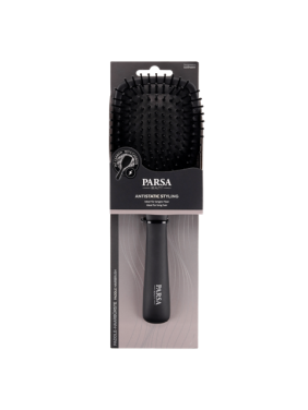 Parsa Βούρτσα Antistatic Με Άνθρακα Μεγάλη Τετράγωνη Μαύρη (05002)