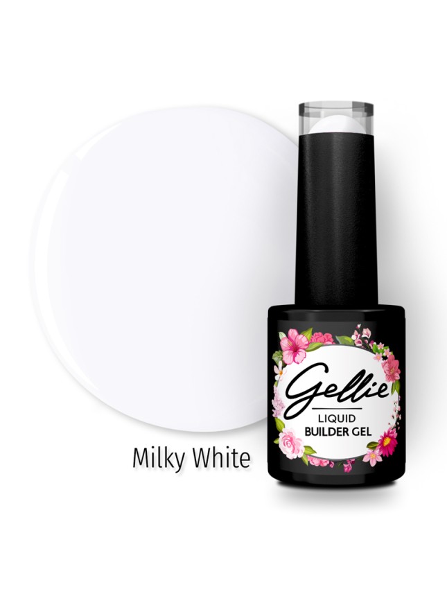 Gellie Liquid Builder Gel - Milky White