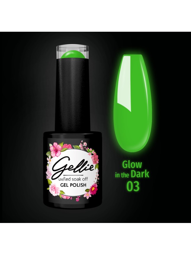 Gellie Ημιμόνιμο Βερνίκι Glow In The Dark 03