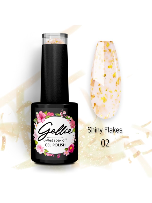 Gellie Ημιμόνιμο Βερνίκι Shiny Flakes 2