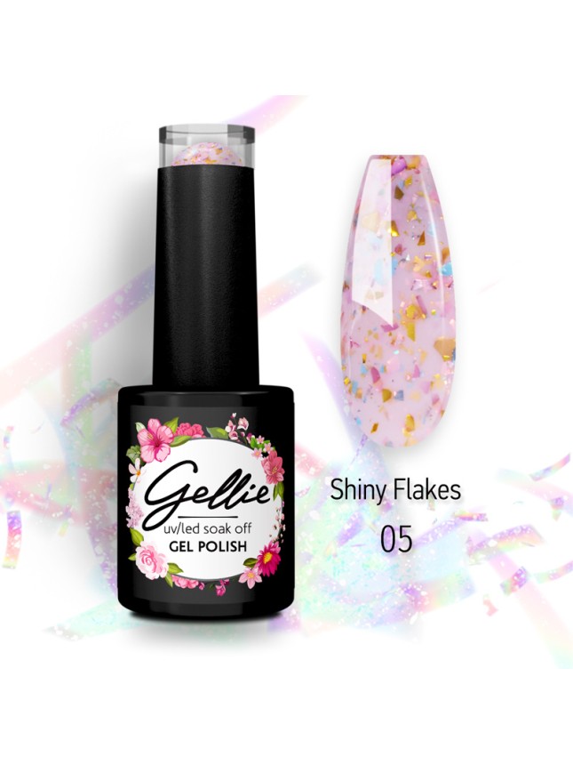 Gellie Ημιμόνιμο Βερνίκι Shiny Flakes 5