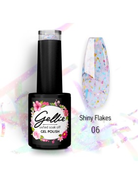 Ημιμόνιμο Βερνίκι Gellie Shiny Flakes 6