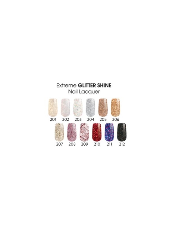 Golden Rose EXTREME GLITTER SHINE NAIL LACQUER - 204