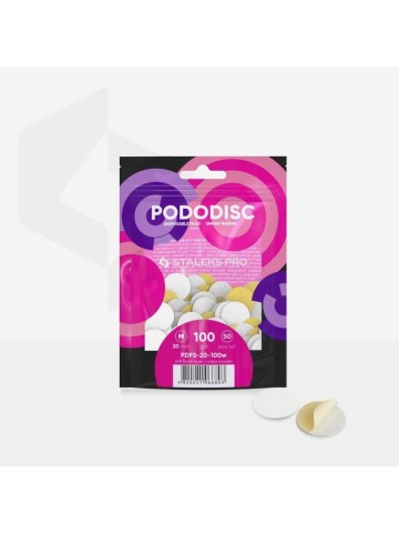 Staleks Αυτοκόλλητοι Ανταλλακτικοί Δίσκοι 20mm Soft Base Pododisc 100 grit 50τμχ