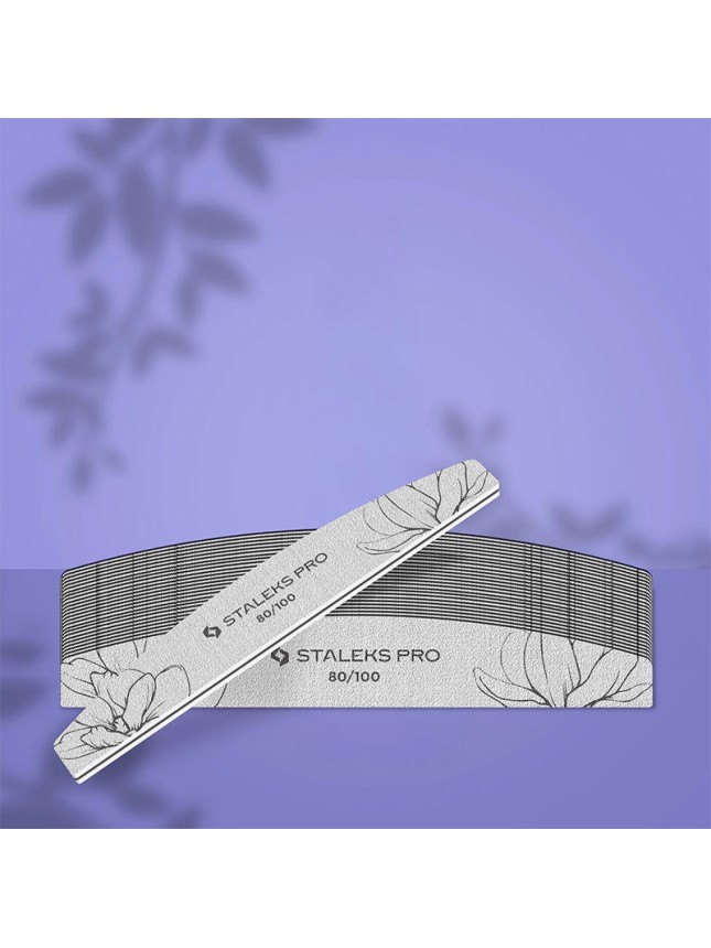 Staleks Pro 25 Λίμες Νυχιών Μισοφέγγαρο 80/100 Grit NFE-40-80/100-25