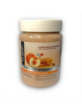 Bio Glow Face & Body Scrub Peach & Royal Jelly 500ml Bio Glow Face & Body Scrub Peach & Royal Jelly 500ml