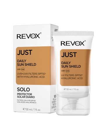 Revox  Just Daily Sun Shield UVA+UVB Filters SPF50+ With Hyaluronic Acid 30ml