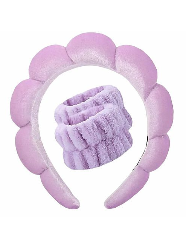 Alpha Beauty Στέκα Spa και Βραχιολάκια Καρπών σε Λιλά Χρώμα (232000143)