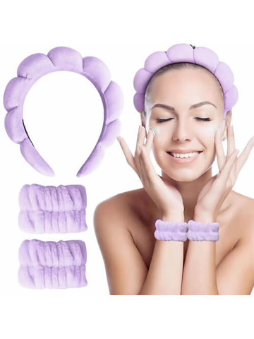 Alpha Beauty Στέκα Spa και Βραχιολάκια Καρπών σε Λιλά Χρώμα (232000143)