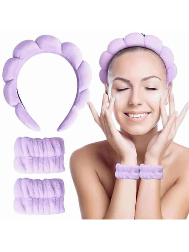 Alpha Beauty Στέκα Spa και Βραχιολάκια Καρπών σε Λιλά Χρώμα (232000143)