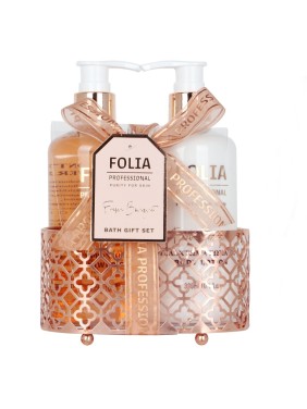 Folia Cosmetics Metal Base Gift Set Fresh Bouquet Shower Gel & Body Lotion  (41-481)