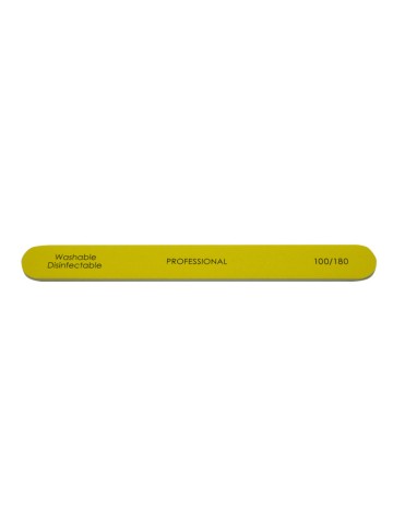 FOLIA Επαγγελματική Λίμα Νυχιών Ίσια Κίτρινη 100/180/ NF-04