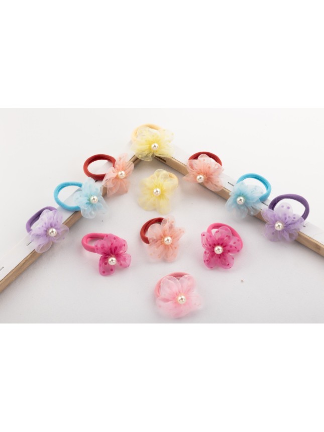 Azure Accessories σετ 2τμχ Λάστιχα Λουλούδι (ΧΑ-0399)