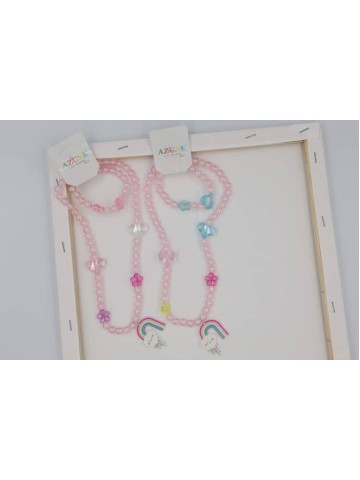 Azure Accessories Σετ Βραχιόλι Κολιέ (ΧΑ-0472)