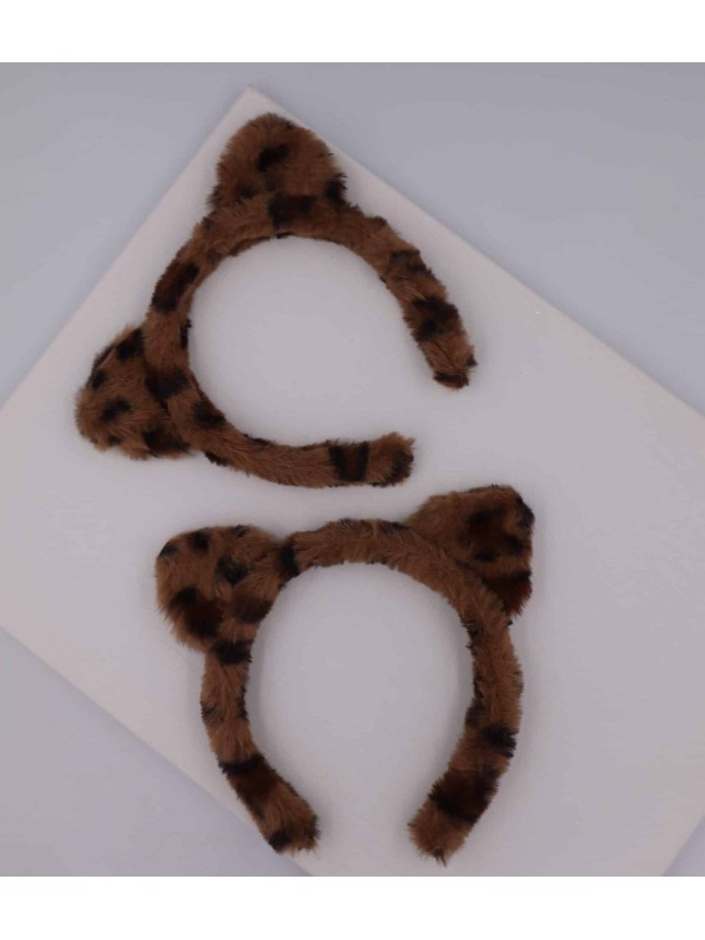 Azure Accessories γούνινη παιδική στέκα leopard (ΧΑ-0582)