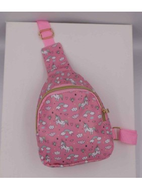 Azure Accessories παιδικό χιαστί τσαντάκι με μονόκερους (ΧΑ-0604)