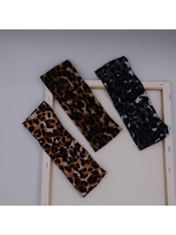 Azure Accessories Kορδέλα με κόμπο σε 3 Λεοπάρ Αποχρώσεις (XA-0772)