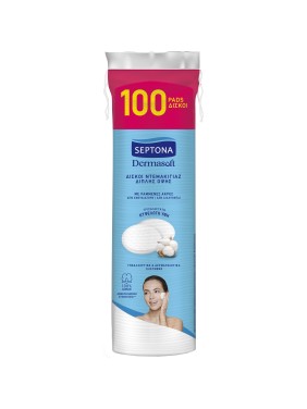 Septona Dermasoft Δίσκοι Ντεμακιγιάζ Διπλής Όψης 100τμχ