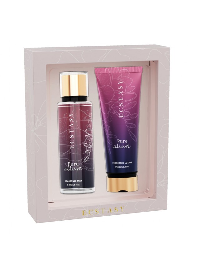 Ecstasy Σετ Δώρου - Pure Allure Body Cream 236ml + Body Mist 250ml