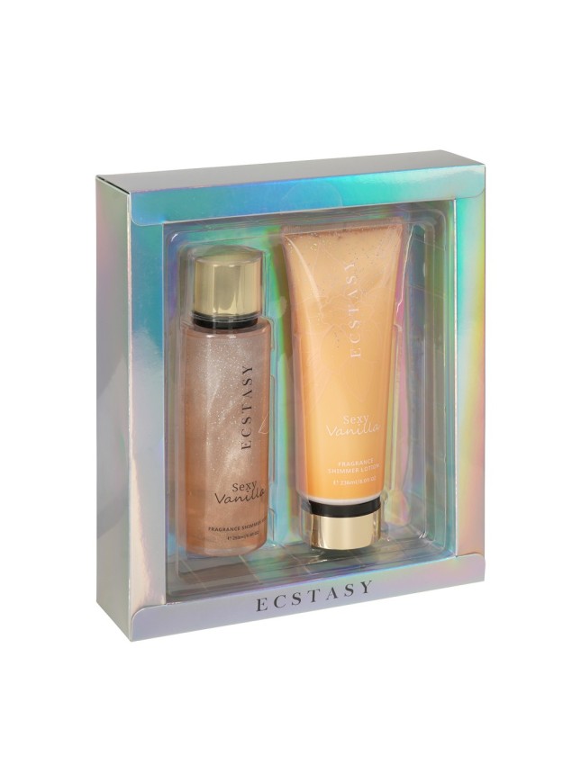 Ecstasy Σετ Δώρου - Sexy Vanilla Shimmer Body Cream 236ml + Shimmer Body Mist 250ml