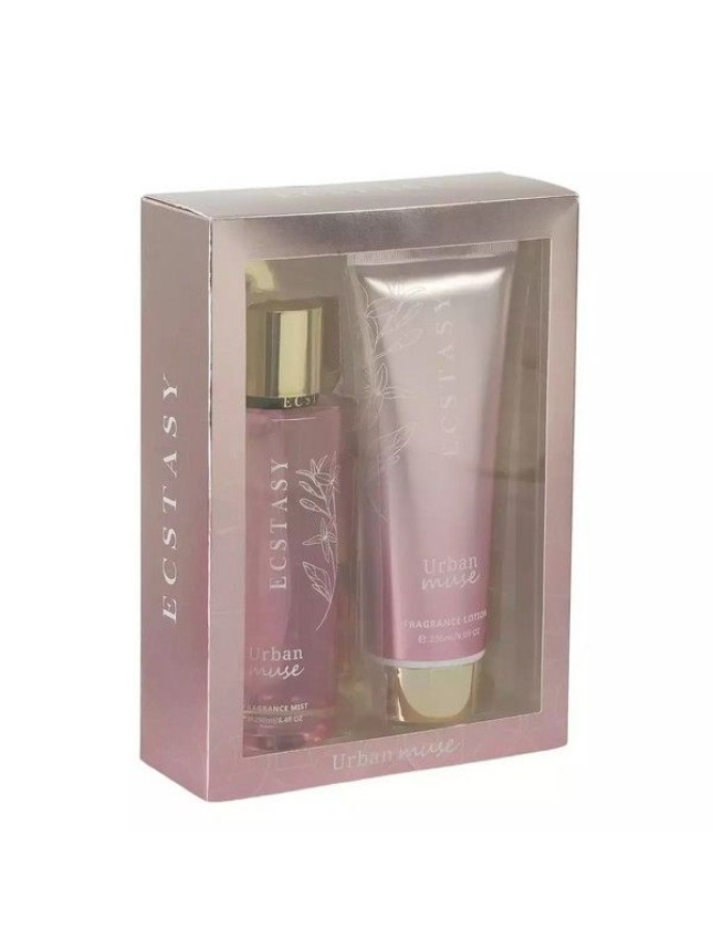 Ecstasy Gift Set Urban Muse Body Mist 250ml & Body Lotion 236ml