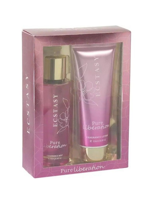 Ecstasy Gift Set Pure Liberation Body Mist 250ml & Body Lotion 236ml