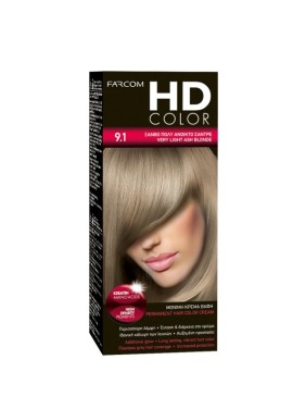 Farcom HD Color 9.1 Very Light Ash Blonde 60ml