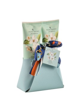Primo Bagno Cosmetic Bag Jasmine & Gardenia With Fouland, Body Lotion & Shower Gel