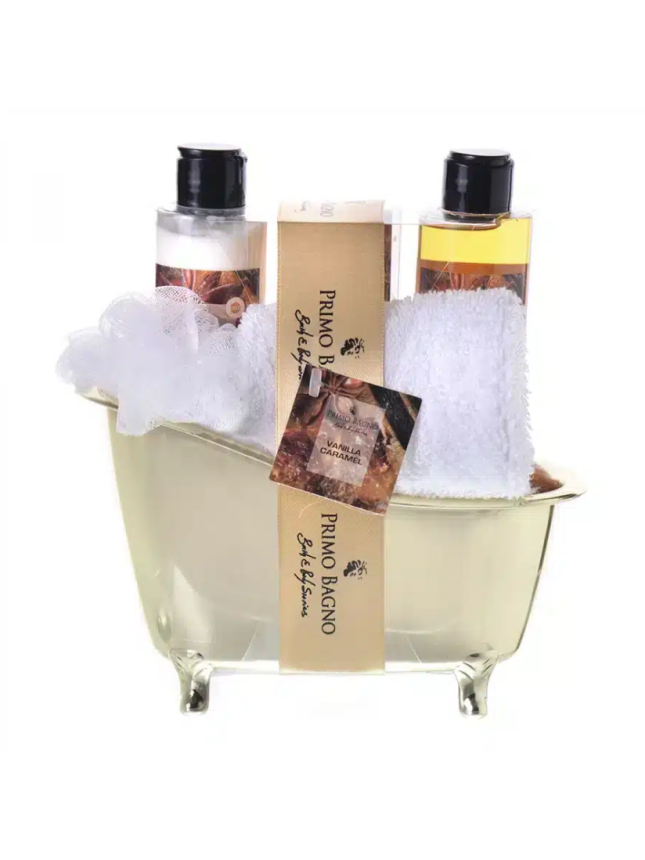 Primo Bagno Bathtub Vanilla & Caramel Gift Set (PB-77050)