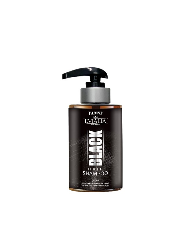 Evialia Black Shampoo Χρωμοσαμπουάν Με Πρωτεΐνες Σιταριού & Aloe Vera - 300ml (10069)