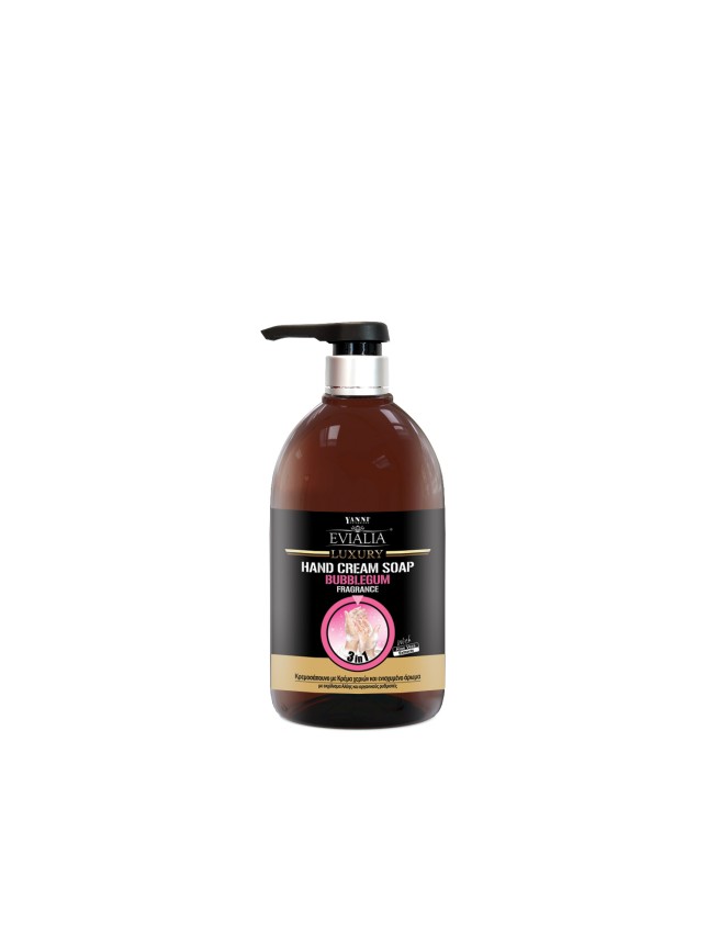 Evialia Hand Cream Soap Τσιχλόφουσκα  Με Κρέμα & 18 ενεργά συστατικά - 1lt (25005-4)