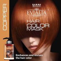 Evialia Χρωμομάσκα Copper Με Shea Butter για θρέψη και λάμψη - 300ml