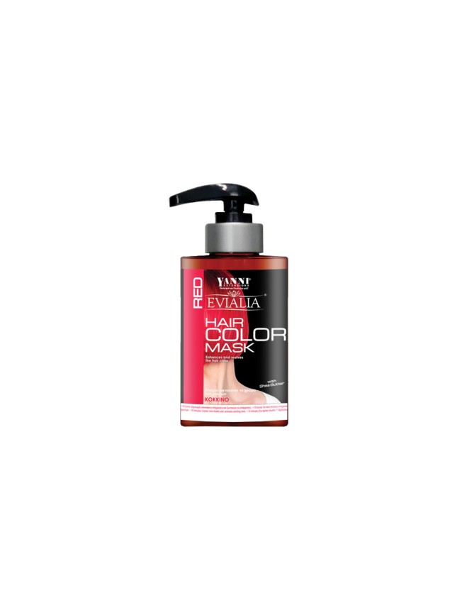 Evialia Χρωμομάσκα Red Με Shea Butter για θρέψη και λάμψη - 300ml (10070-5)
