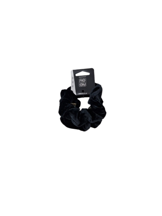 Ro-Ro Accessories Σούρα Μαλλιών Velvet Μαύρη 2τμχ (06-0540)