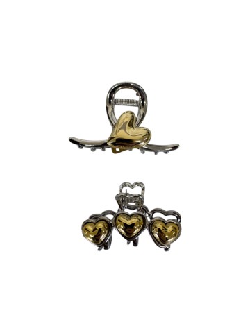  Ro-Ro Accessories Κλάμερ μαλλιών μεταλλικό 5+6cm (27-0066)