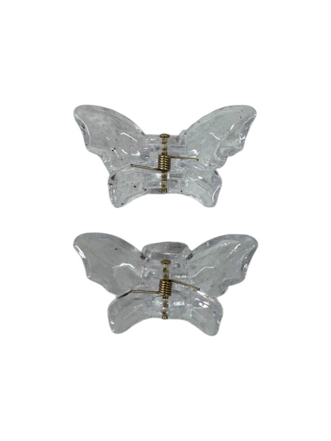 Ro-Ro Accessories Παιδικό Kλάμερ Mαλλιών Πεταλούδα Σετ 2 τεμ 4.5cm (16-0177)