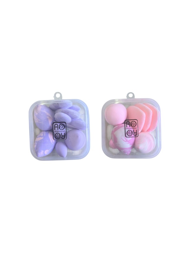 Ro-Ro Accessories Σφουγγαράκια μακιγιάζ blending σετ 9τμχ σε κουτί (SP237)