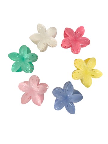 Ro-Ro Accessories Κλάμερ Μαλλιών Λουλούδι Χρώμα 7.5cm (02-0309)