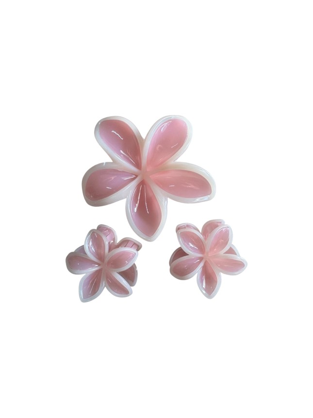 Ro-Ro Accessories Κλάμερ Μαλλιών Λουλούδι 4-8cm Σετ 3τμχ  (02-0346)