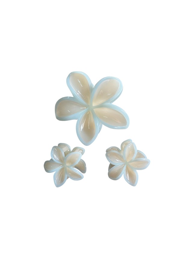 Ro-Ro Accessories Κλάμερ Μαλλιών Λουλούδι 4-8cm Σετ 3τμχ  (02-0346)