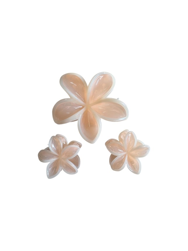 Ro-Ro Accessories Κλάμερ Μαλλιών Λουλούδι 4-8cm Σετ 3τμχ  (02-0346)