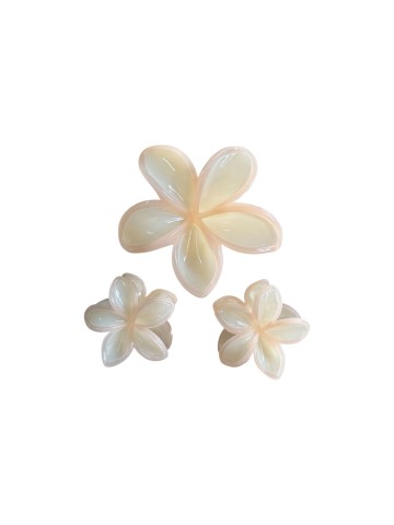 Ro-Ro Accessories Κλάμερ Μαλλιών Λουλούδι 4-8cm Σετ 3τμχ  (02-0346)