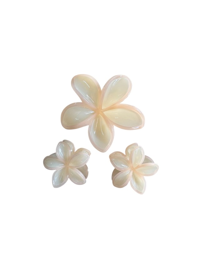 Ro-Ro Accessories Κλάμερ Μαλλιών Λουλούδι 4-8cm Σετ 3τμχ  (02-0346)