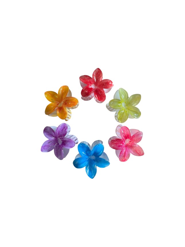 Ro-Ro Accessories Κλάμερ Μαλλιών Λουλούδι Χρώμα 7,5cm (02-0351)