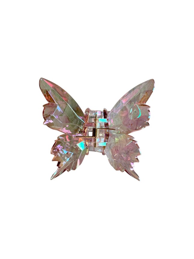 Ro-Ro Accessories Κλάμερ Μαλλιών Ιριδίζον Πεταλούδα 7,5cm (02-0383)