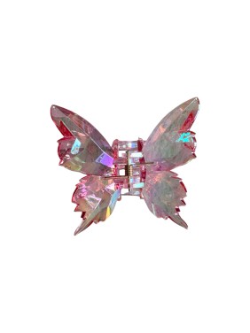 Ro-Ro Accessories Κλάμερ Μαλλιών Ιριδίζον Πεταλούδα 7,5cm (02-0383)