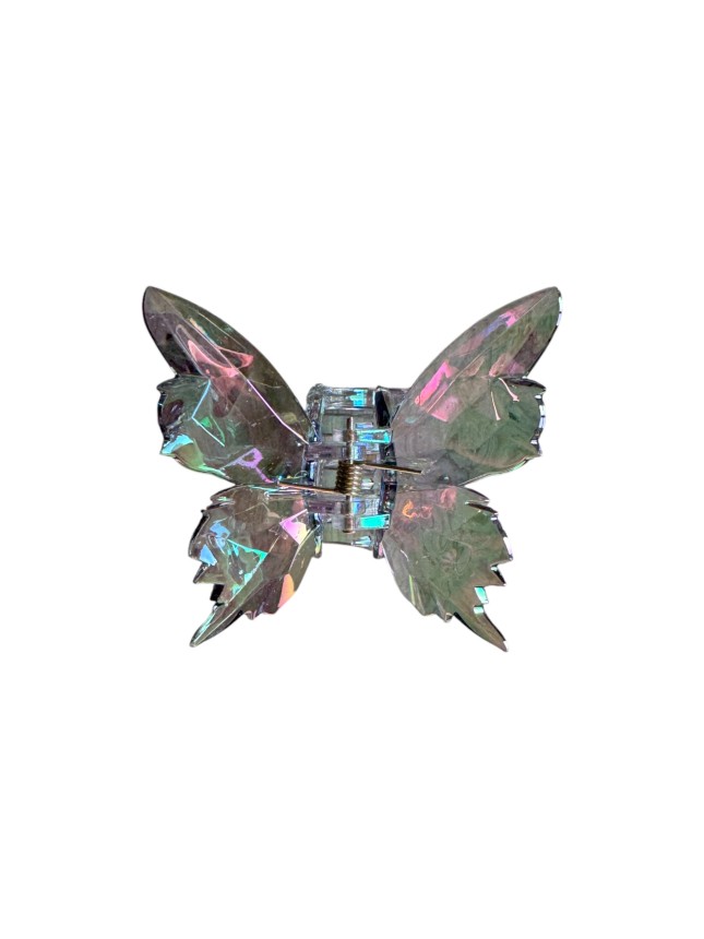 Ro-Ro Accessories Κλάμερ Μαλλιών Ιριδίζον Πεταλούδα 7,5cm (02-0383)