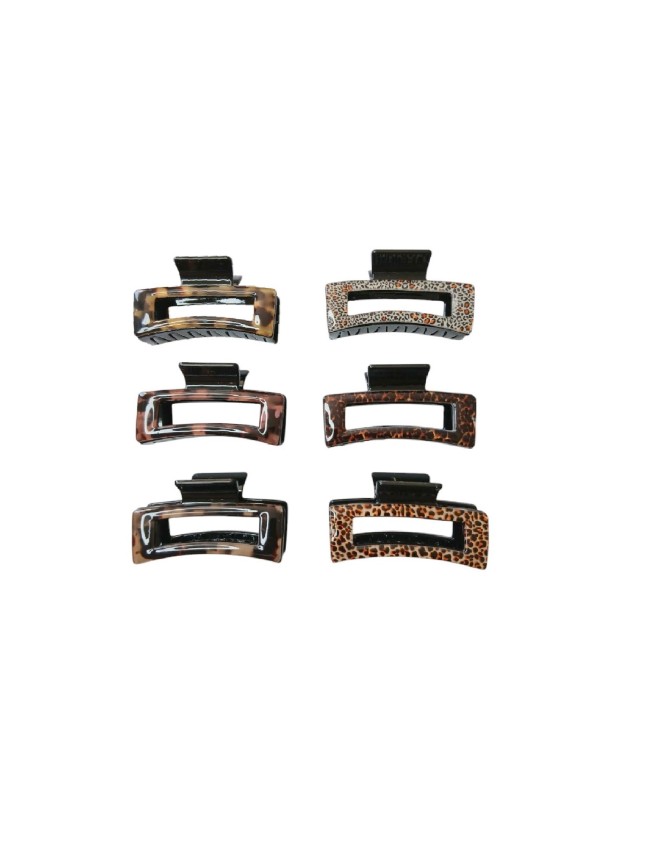 Ro-Ro Accessories Κλάμερ μαλλιών amimal print 8.5cm (02-0436)