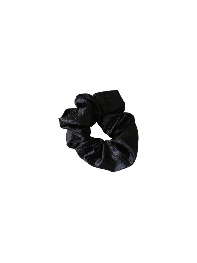 Ro-Ro Accessories Σούρα μαλλιών μαύρη snake print (06-0703)