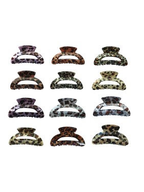 Ro-Ro Accessories Κλάμερ μαλλιών animal print 8cm (02-0439)